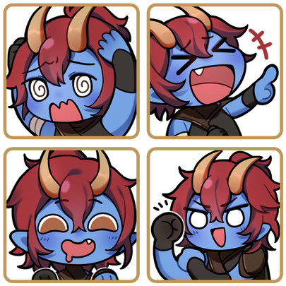blue emotes